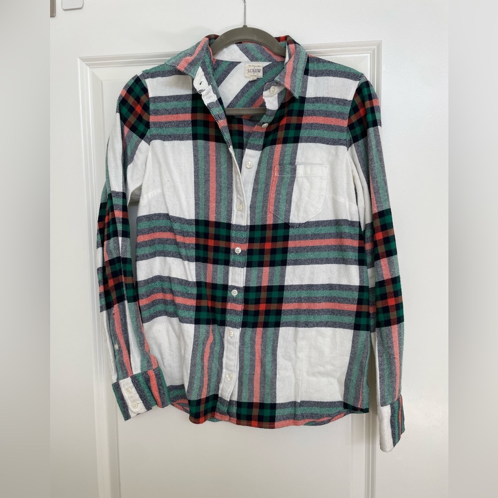 J. Crew Plaid Button Down - image 1